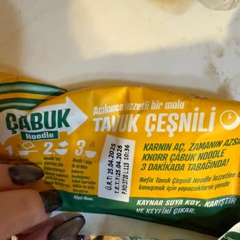 Noodle Paketlerinden Boş Baharat Poşeti Çıkması Nedeniyle Mağduriyet