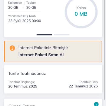 Türk Telekom İnternet Paketim Hızla Bitiyor Ve Fatura Kontrolsüz Artıyor