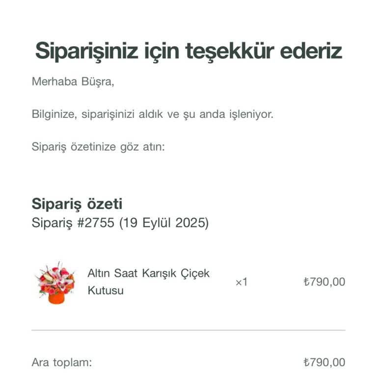 Aynı Gün Teslimat Sözü Yerine Getirilmedi, İletişim Kurulamıyor