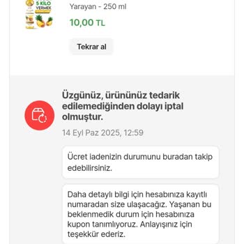Siparişlerim Bilgim Dışında İptal Edildi, Mağdur Edildim