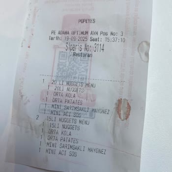 Soğuk Ve Eksik Sipariş, İlgisiz Personel: Popeyes Adana Optimum Hayal Kırıklığı