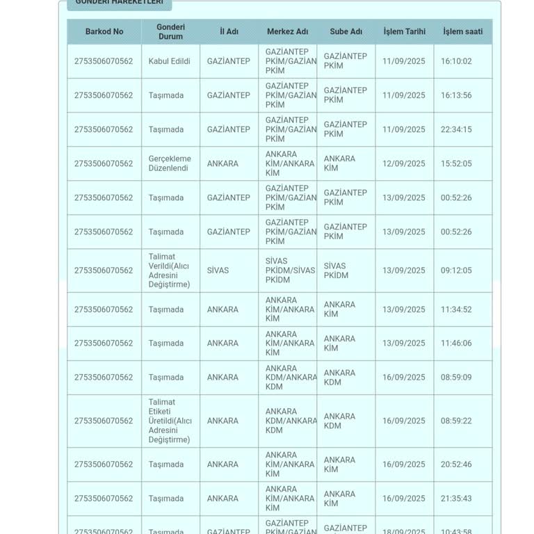 Tekrarlanan Kargo Gecikmesi Ve Yetersiz Bilgilendirme Nedeniyle Mağduriyet