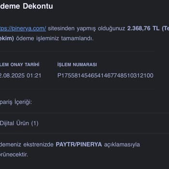 Pinerya Üzerinden Alınan VP Teslim Edilmiyor İletişim Sağlanamıyor