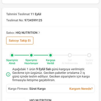 Siparişim Kargoya Verildi Gösteriliyor, Ancak Elime Ulaşmadı!