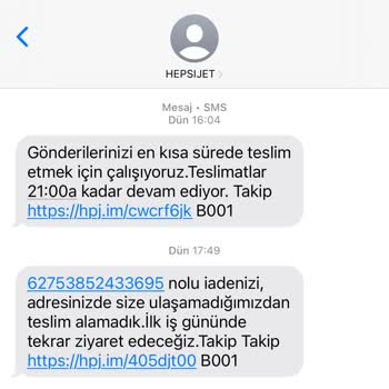 Hepsijet İade Kargomu Teslim Almıyor Mağduriyetim Devam Ediyor