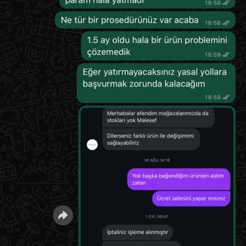Eksik Gönderilen Ürünün Ücreti İade Edilmedi, İletişim Sağlanamıyor