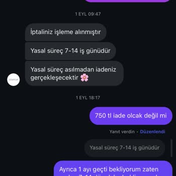 Eksik Gönderilen Ürünün Ücreti İade Edilmedi, İletişim Sağlanamıyor