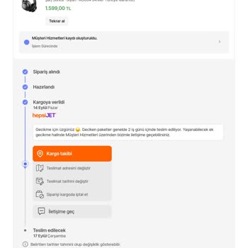Kargom Uzun Süredir Teslim Edilmiyor, Standart Cevaplarla Oyalandım