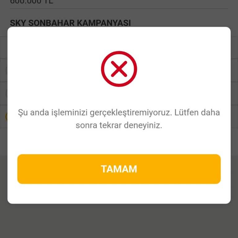 Sky Limit Tanımlı Olmasına Rağmen Kullanılamıyor, Müşteri Hizmetleri Çözüm Sunmuyor
