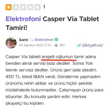 Yetkili Servis Görünümlü Firma Ve Kargo Şirketi İş Birliğiyle Cihazım Zarar Gördü