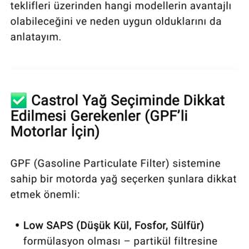 Yetkili Serviste Uygun Olmayan Yağ Kullanımı Sonrası Motor Sorunu