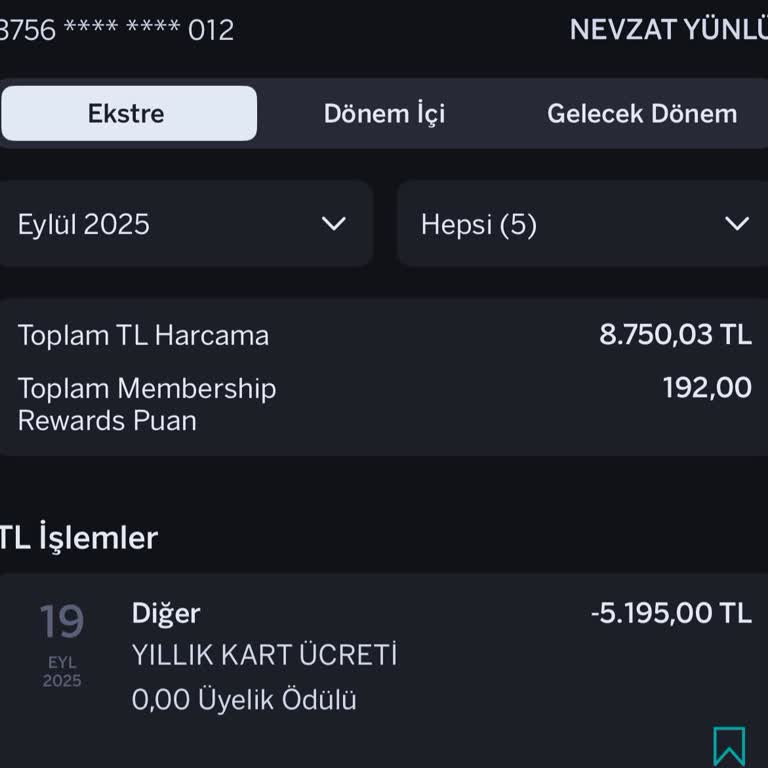 Garanti Bankası Kredi Kartı Aidatının İadesini Talep Ediyorum