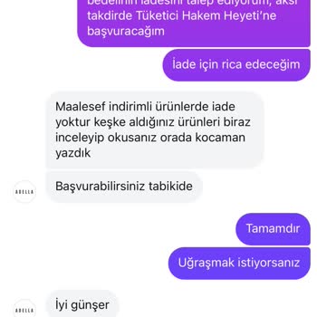 Yasal İade Hakkım Reddedildi Müşteri Hizmetleri Olumsuz Davrandı