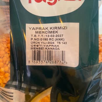 Yayla Kırmızı Mercimekte Sürekli Siyah Parçacıklar Çıkıyor