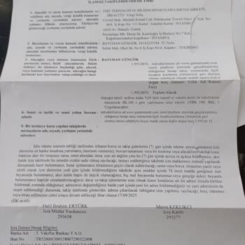 Hangi Hesap İçin İcra Dosyası Açıldığının Bilgilendirilmemesi Ve Müşteri Hizmetlerinden Yanıt Alınamaması