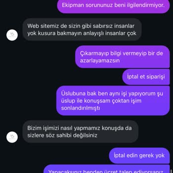 Siparişim Gönderilmedi, Müşteri Hizmetleri Saygısız Davrandı