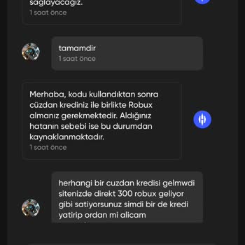 Satın Aldığım Robux Hesabıma Yüklenmedi, Çözüm Bekliyorum