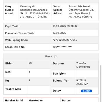 Siparişim Kargoya Verilmedi, Paramı Geri İstiyorum