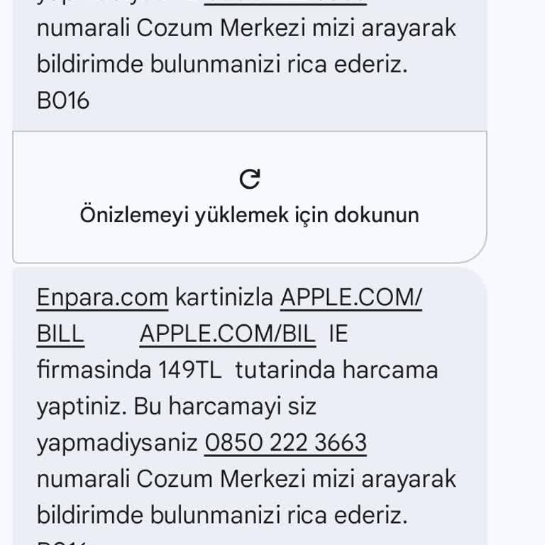 Bilgim Dışında Yapılan Apple.com Harcamasının İadesini Bekliyorum