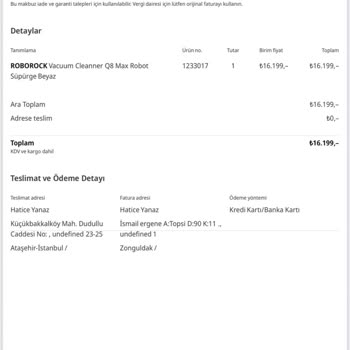 Faturasız Ürün Ve Çözüm Sunmayan Müşteri Hizmetleriyle Yaşanan Mağduriyet