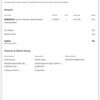 Faturasız Ürün Ve Çözüm Sunmayan Müşteri Hizmetleriyle Yaşanan Mağduriyet