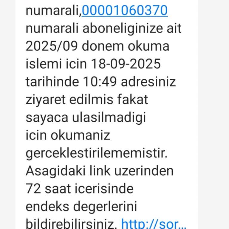 Sayaç Okuma Sorunu Yüzünden Mağduriyet Yaşıyorum