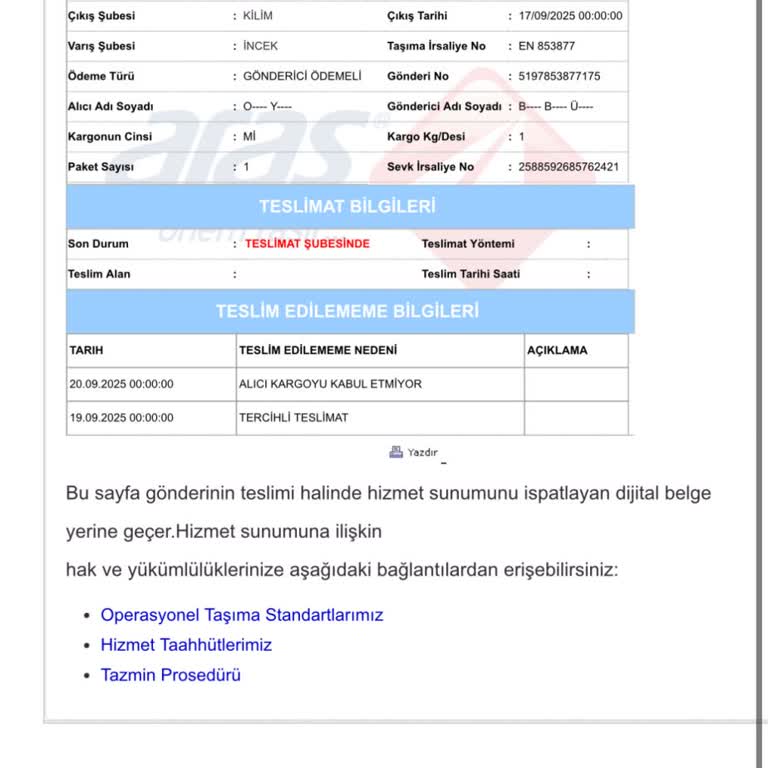 Teslimat Ertelendi, Kargom Adresime Ulaşmıyor Ve Mağduriyetim Sürüyor