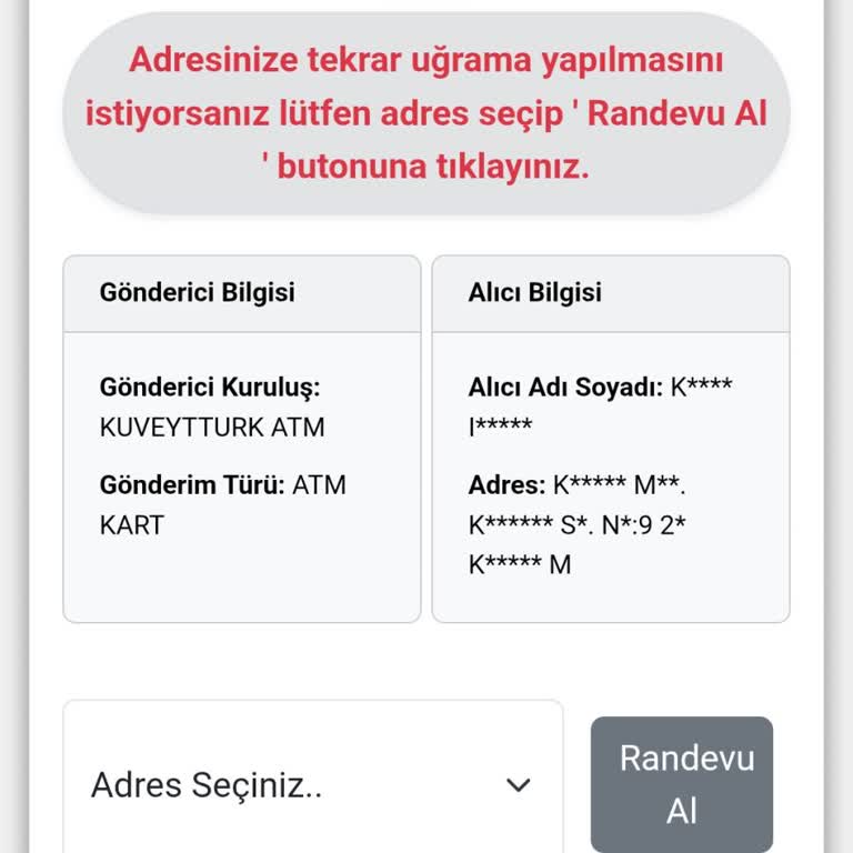 Teslim Edilmeyen Banka Kartı Ve Yanıltıcı Takip Bilgisi Hakkında Şikayet