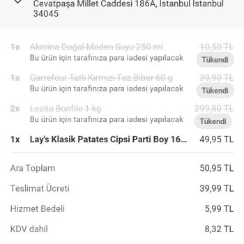 Yemeksepeti Mahalle'den 8 Gündür Beklenen İade Ve Yetersiz Müşteri Hizmeti