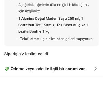 Yemeksepeti Mahalle'den 8 Gündür Beklenen İade Ve Yetersiz Müşteri Hizmeti