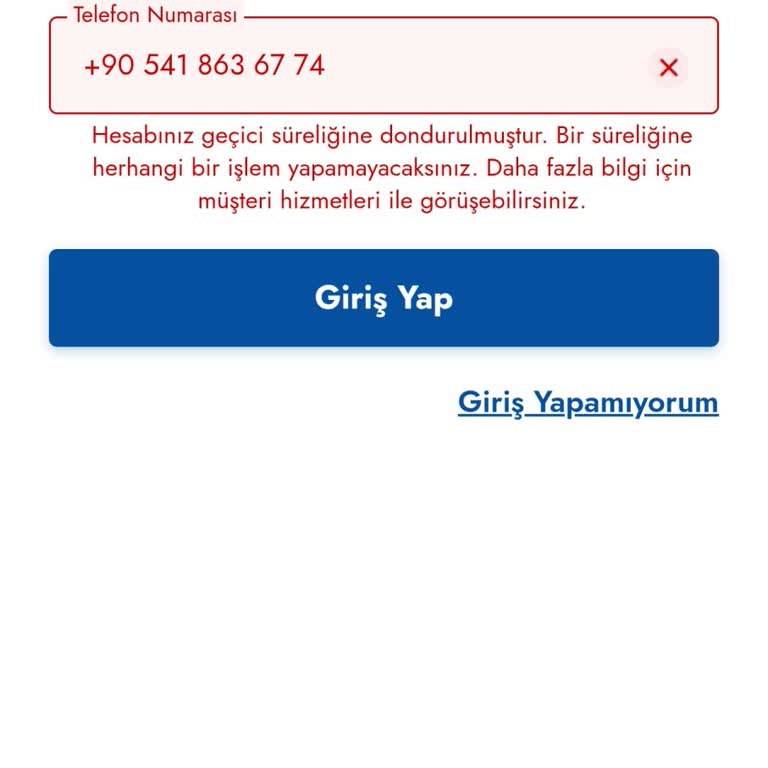 Cepte Şok Uygulamasına Erişemiyorum, Hesabımdaki Paraya Ulaşamıyorum