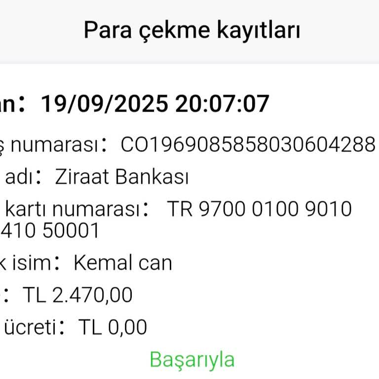 Aliexpress'ten Para İadesi Ziraat Hesabıma Ulaşmadı
