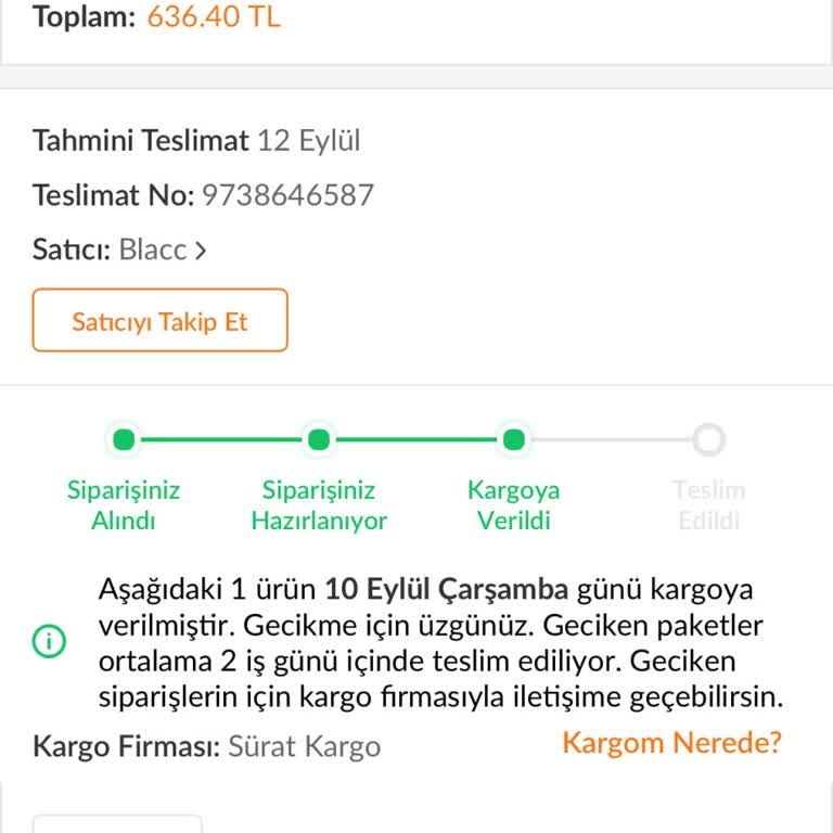 Teslim Edilmeyen Sipariş Ve Oyalayan Müşteri Hizmeti