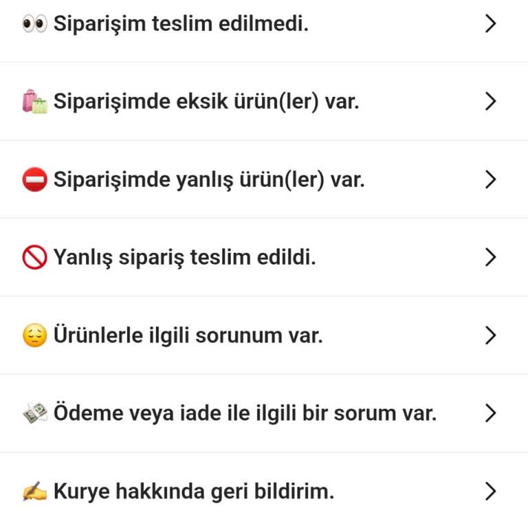 Teslim Edilmeyen Ürün, Cevapsız Destek