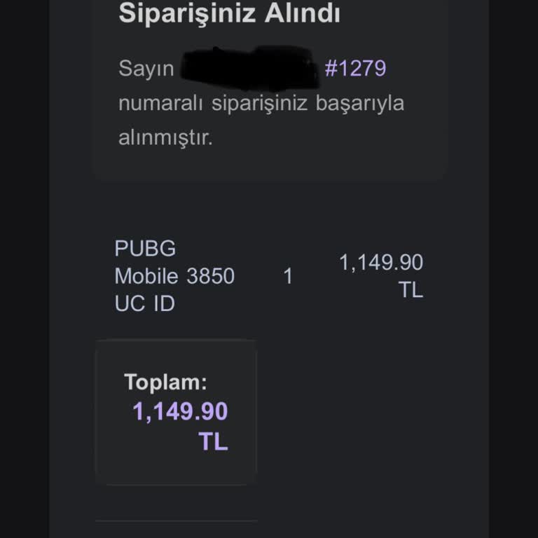 Ödemesi Alınan PUBG UC Siparişim Teslim Edilmedi, Müşteri Hizmetlerinden Yanıt Alamıyorum