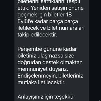 Mticket Bilet Fiyat Farkı İadesi Yapılmadı, Verilen Sözler Tutulmadı