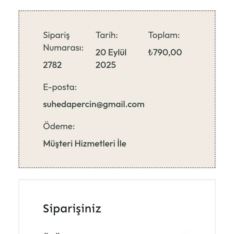 Sipariş Bilgisi Ve İletişim Eksikliği Nedeniyle Mağduriyet