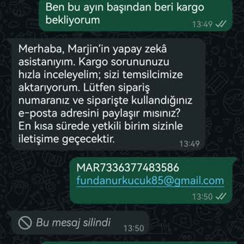 Yanlış Adrese Teslim Edilen Sipariş Ve Yetersiz Müşteri Hizmeti Mağduriyeti
