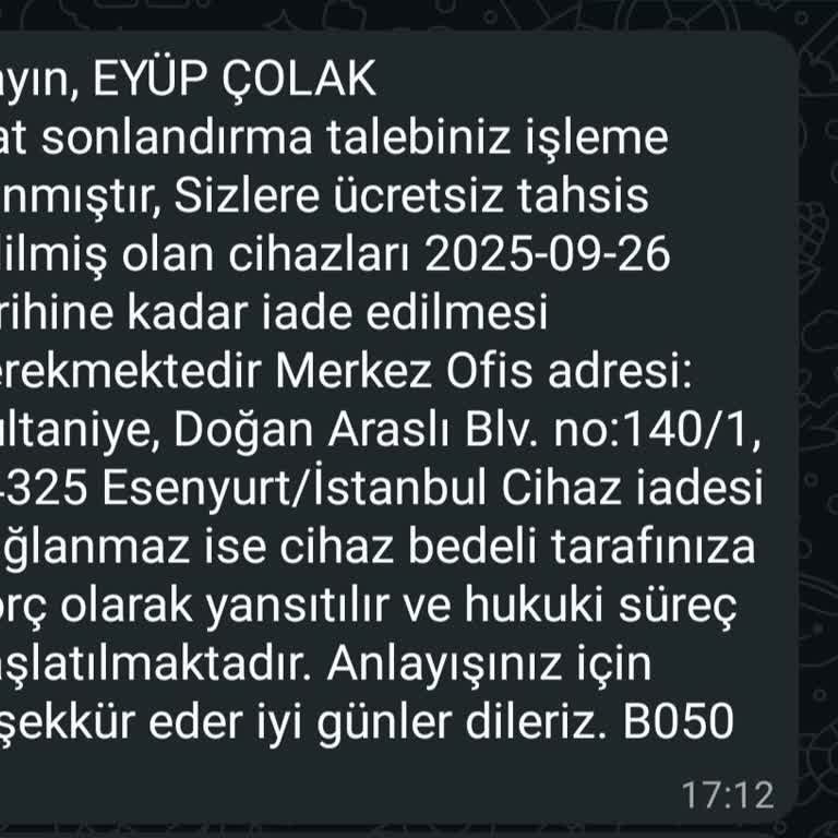 Atlantis Net'ten Haksız Port Ücreti Ve Abonelik Sonlandırma Mağduriyeti