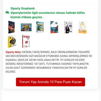 Kitap Seç Eksik Gönderilen Kitaplar Ve Belirsiz İade Süreci Nedeniyle Mağduriyet!