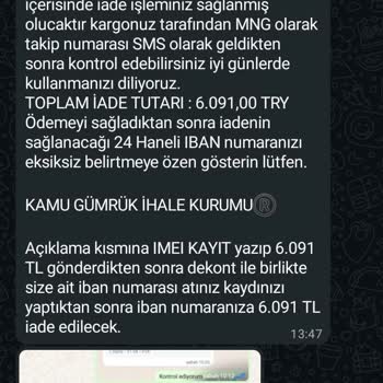 Instagram'da Çekiliş Vaadiyle Para Talep Edilmesi Ve Tehdit Edilmesi