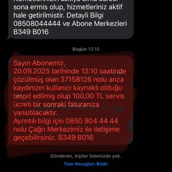 Sürekli Kesilen İnternet, İlgisiz Müşteri Hizmetleri Ve Haksız Servis Ücreti!
