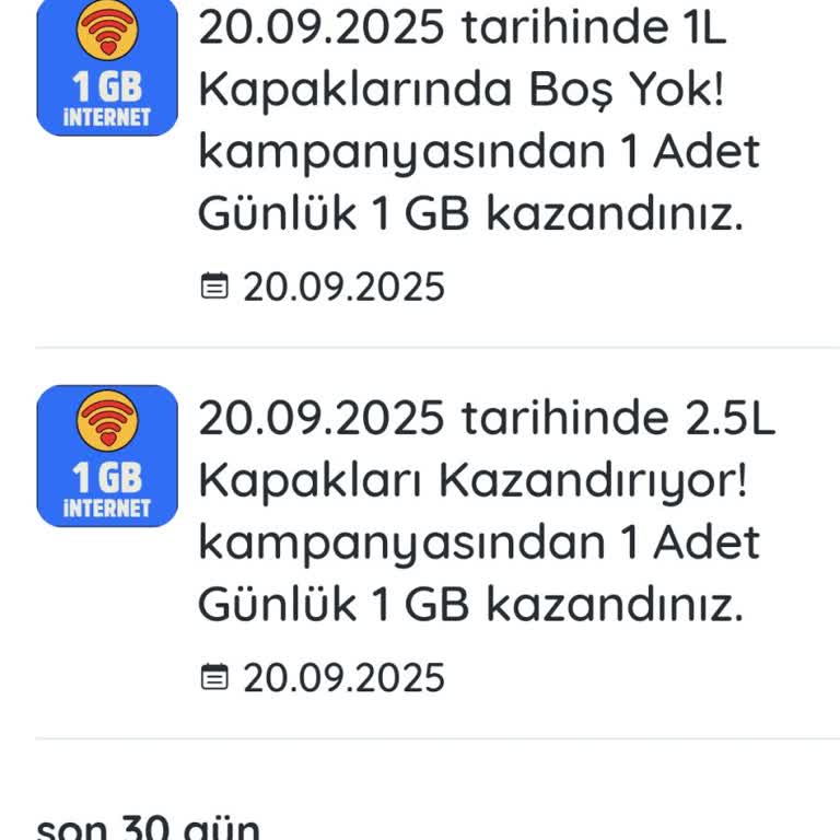 Kazandırio İnternet Hediyesi Hattıma Tanımlanmadı