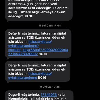 Vodafone Fiber İnternet Nakil İşlemi Gecikmesi Ve Mağduriyet