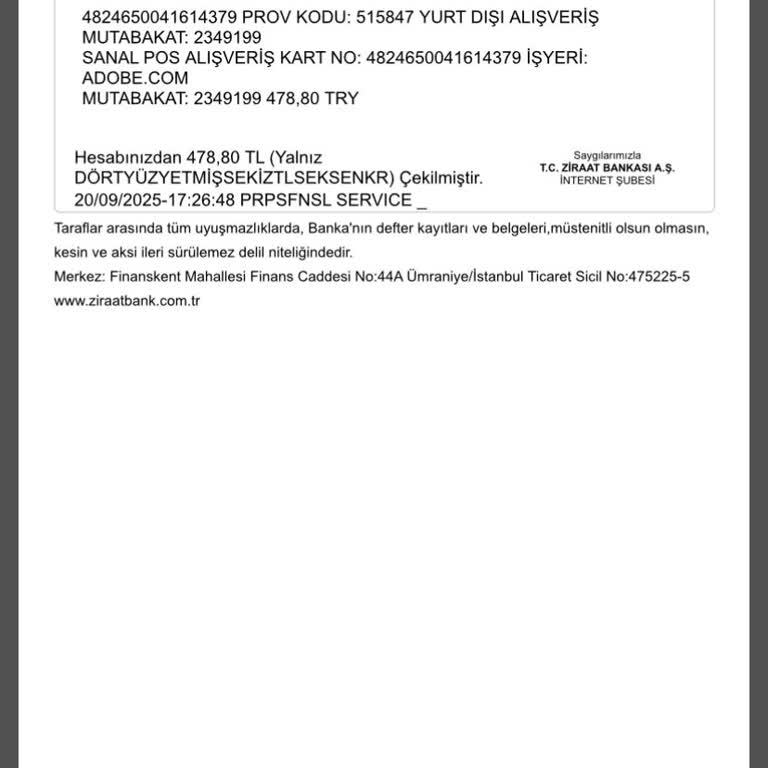 Adobe Deneme Sürümü İptal Edilemedi, Ücret İadesi Talebim Karşılanmadı