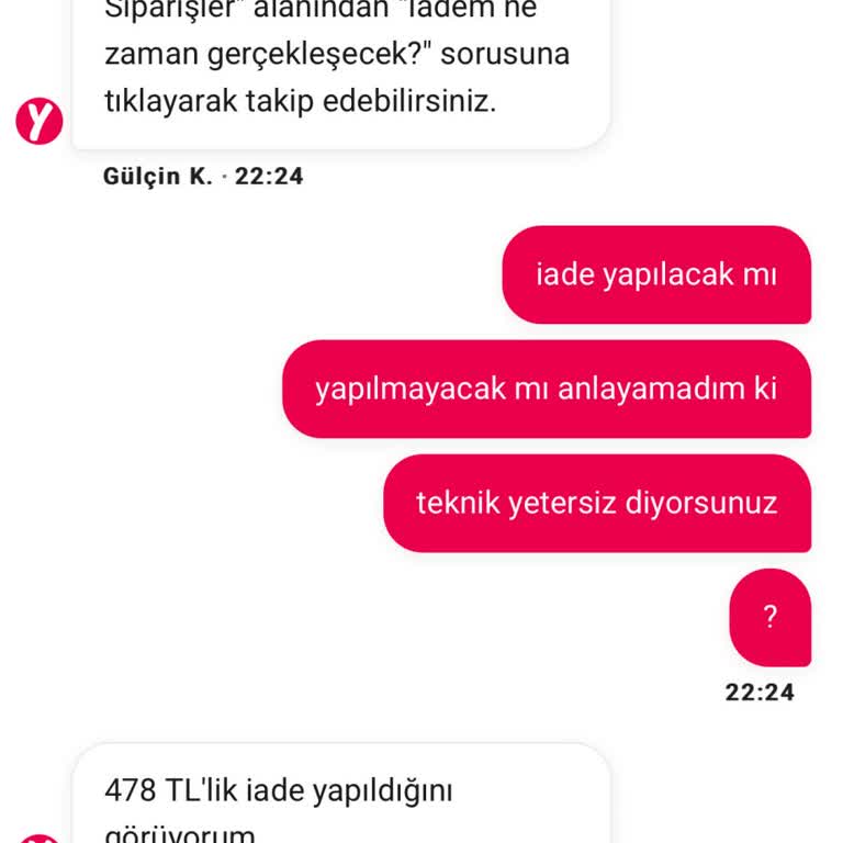 Eksik Ürün İadesi Yapılmadı, Mağduriyetim Giderilmiyor
