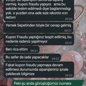 Teslim Edilmeyen Sipariş Ve Haksız İthamlar Nedeniyle Mağduriyet
