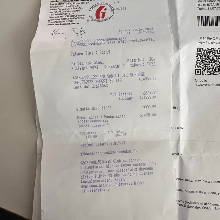 Media Markt Batarya Sorunu Ve Sigorta İptali Sonrası Süregelen Mağduriyet