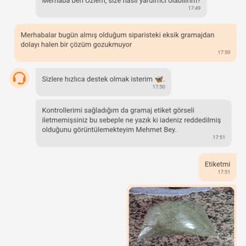 Eksik Ve Etiketsiz Ürünler, Müşteri Hizmetlerinden Yetersiz Destek