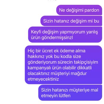 Yanlış Ürün Gönderildi, Değişim İçin Kargo Ücreti Müşteriye Yansıtıldı